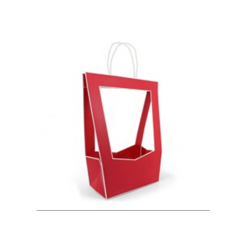 Sac médaillon gris emballage fleuriste grossiste