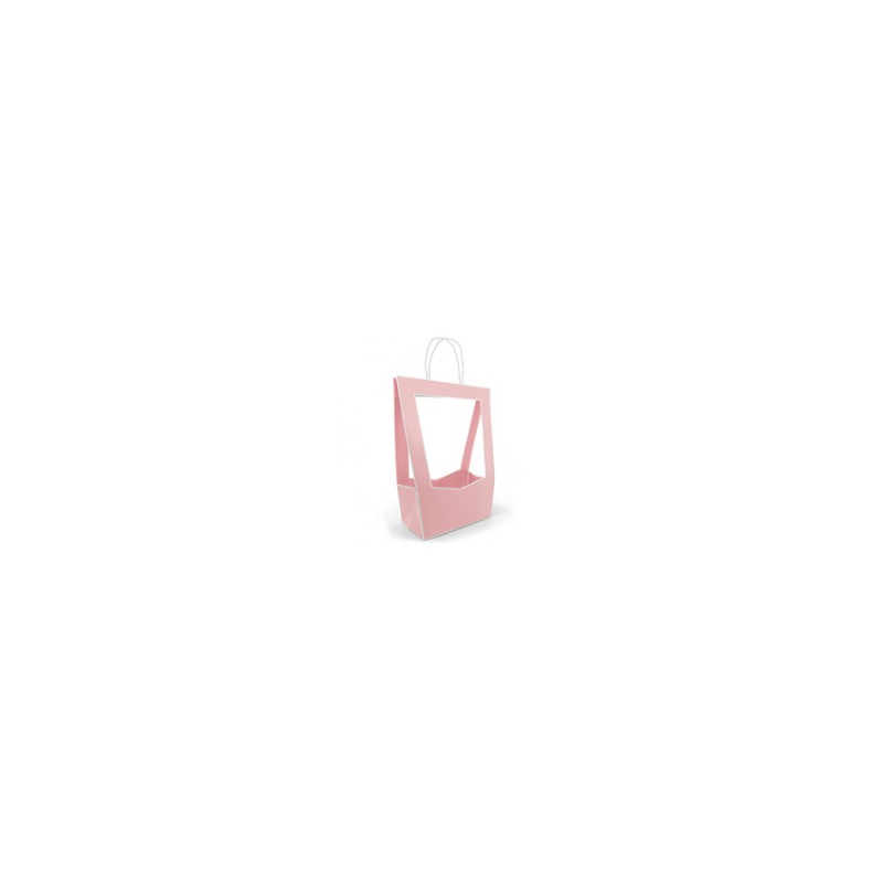 Sac médaillon gris emballage fleuriste grossiste