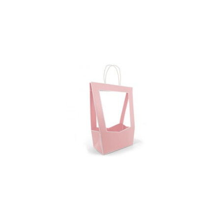 Sac médaillon gris emballage fleuriste grossiste