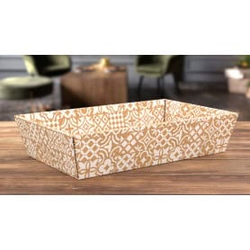 Barquette kraft blanc 3 tailles - Usima