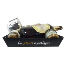 Barquette kraft "plaisir à partager" 2 tailles - Pirka - Emballage - Grossiste