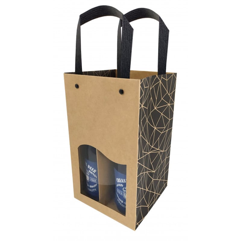 Sac transport bières 4 ou 6 bouteilles - Authentique - Emballage - Grossiste