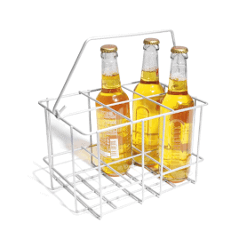 Porte 4 ou 6 bouteilles en métal blanc - Lahti - Transport - Grossiste