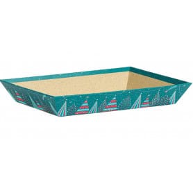 Barquette en kraft Noël 3 tailles - Villman -Emballage - Grossiste