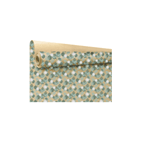 Rouleau de papier cadeau 0.70x50M - Eucalyptus - Emballage - Grossiste