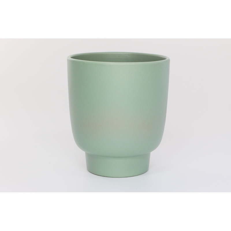 Cache-pot blanc céramique contenant grossiste fleuriste
