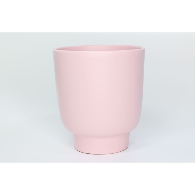 Cache-pot blanc céramique contenant grossiste fleuriste
