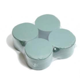 Paquet de 4 mousses rondes mouillables - Mousse florale - Grossiste