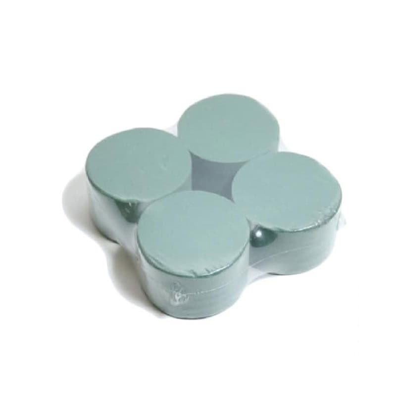Paquet de 4 mousses rondes mouillables - Mousse florale - Grossiste