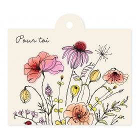 Paquet de 12 cartes "pour toi" - Legereté - Carterie - Grossiste
