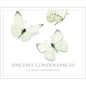 Paquet de 12 cartes "sincères condoléances" - Usima - Carterie - Grossiste