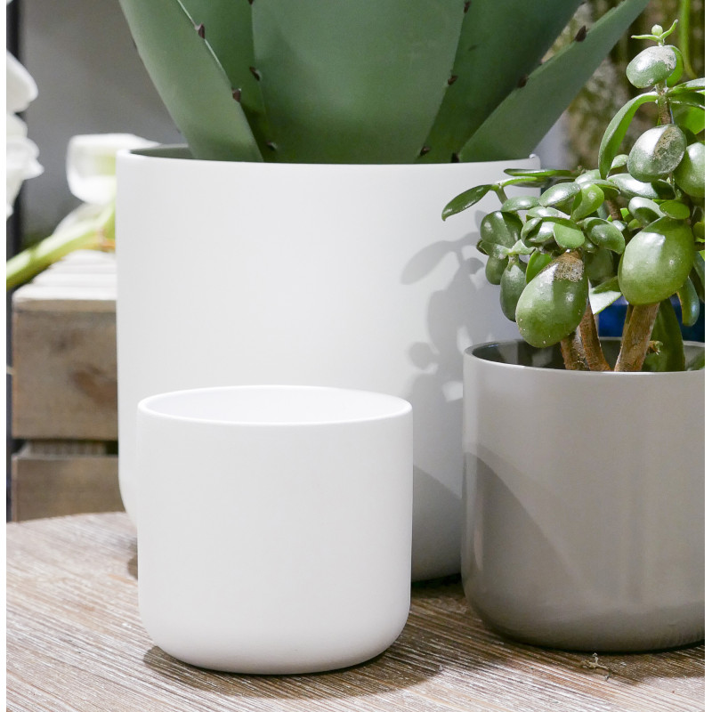 Cache-pot Paddle D. 18.5 cm x H. 18 cm - Plusieurs coloris - Contenants - Grossiste
