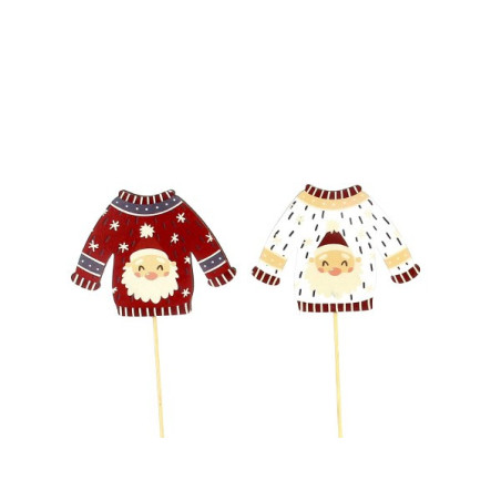 Paquet de 12 pics "pull" (assortiment 2 couleurs) - Sweat - Accessoires - Grossiste
