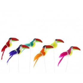 Paquet de 12 pics "toucan" (assortiment 6 couleurs) - Touctouc - Accessoires - Grossiste