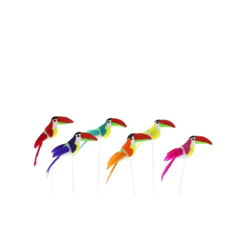 Paquet de 12 pics "toucan" (assortiment 6 couleurs) - Touctouc - Accessoires - Grossiste Paquet de 12 pics "toucan" (assortiment 6 couleurs) - Touctouc - Accessoires - Grossiste