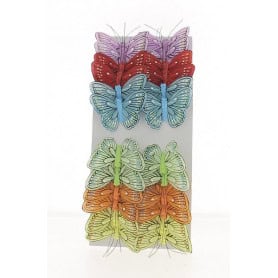 Paquet de 12 pics "papillon" 5.5cm - Lepido - Accessoires - Grossiste