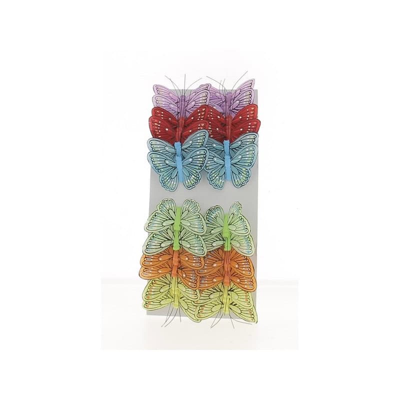 Paquet de 12 pics "papillon" 5.5cm - Lepido - Accessoires - Grossiste Paquet de 12 pics "papillon" 5.5cm - Lepido - Accessoires - Grossiste