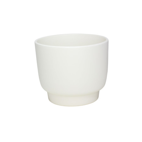 Cache-pot ivoire mat D. 6.5cm x H. 6cm - Calm - Contenants - Grossiste
