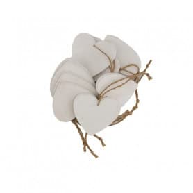 Suspensions - Décoration - Cœur blanc - Grossiste fleuriste - Fournisseur fleuriste