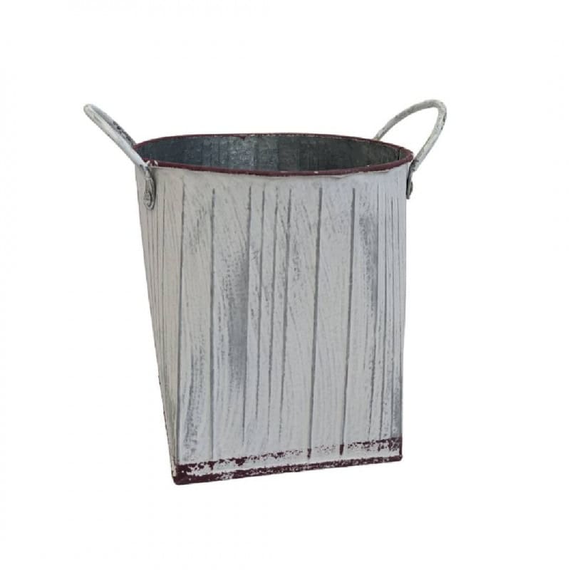Cache-pot en zinc avec anse - Washe - Contenants - Grossiste Cache-pot en zinc avec anse - Washe - Contenants - Grossiste