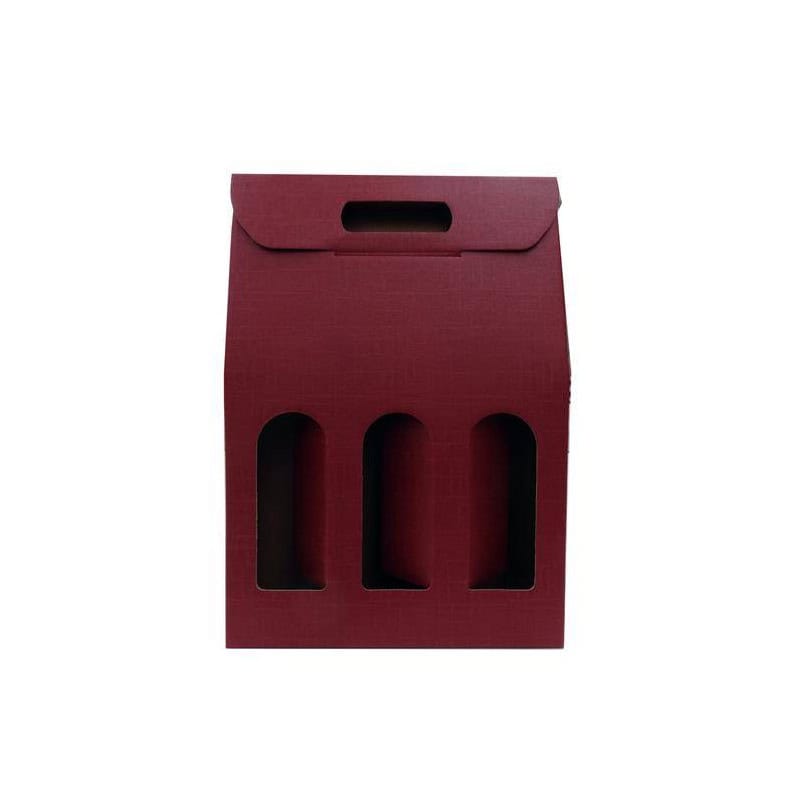 Coffret 3 bouteilles bordeaux - Oplah - Emballage - Grossiste Coffret 3 bouteilles bordeaux - Oplah - Emballage - Grossiste