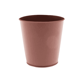 Cache-pot en zinc rose mat 3 tailles - Ikii - Contenants - Grossiste