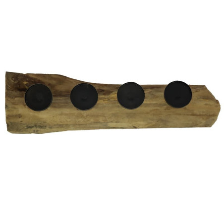 Support bougie - Bougeoir - Décoration en bois - Grossiste fleuriste - Fournisseur fleuriste