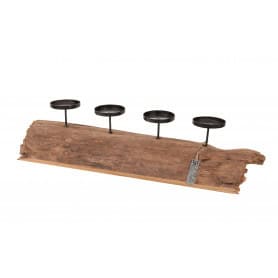 Support bougie - Bougeoir - Décoration en bois - Grossiste fleuriste - Fournisseur fleuriste