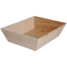 Barquette en bois beige plusieurs tailles - Blanchet