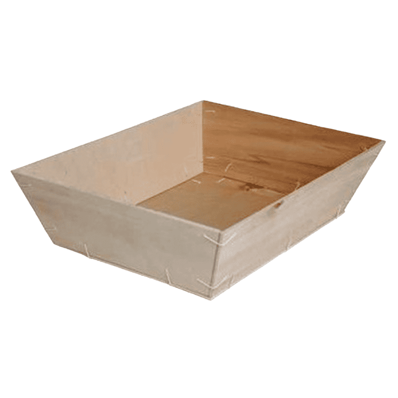 Barquette en bois beige plusieurs tailles - Blanchet Barquette en bois beige plusieurs tailles - Blanchet