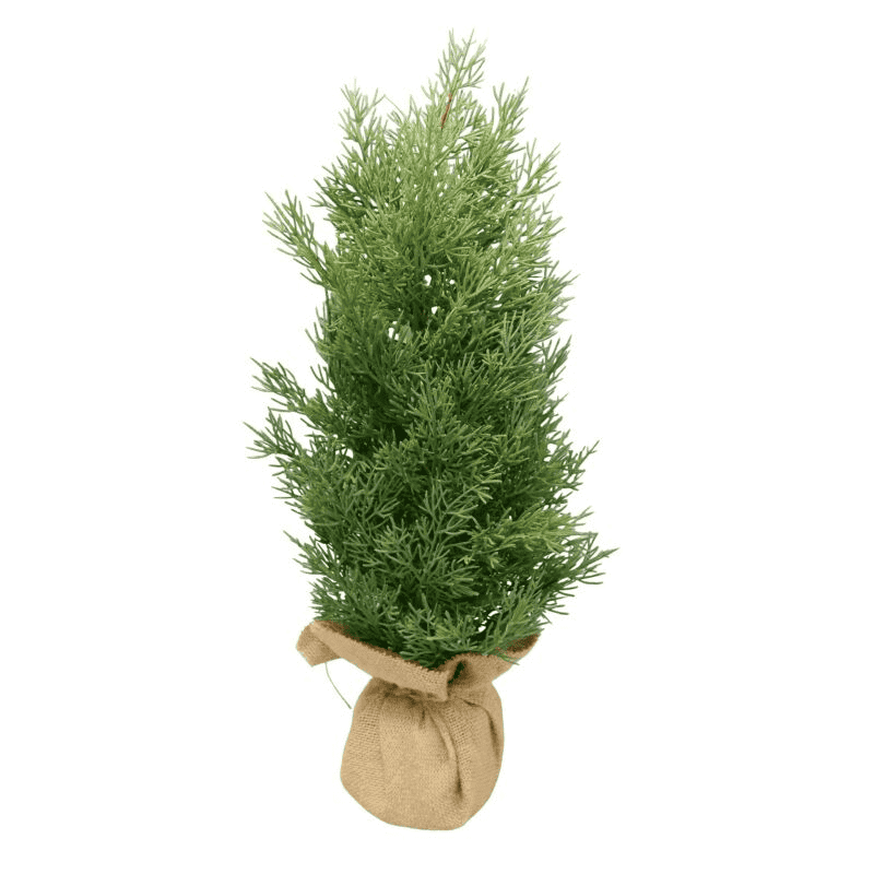 Sapin artificiel avec toile de jute 53cm - Sous-bois - Décoration - Grossiste Sapin artificiel avec toile de jute 53cm - Sous-bois - Décoration - Grossiste