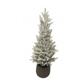 Sapin enneigé artificiel avec pot H. 56cm - Massif - Décoration - Grossiste