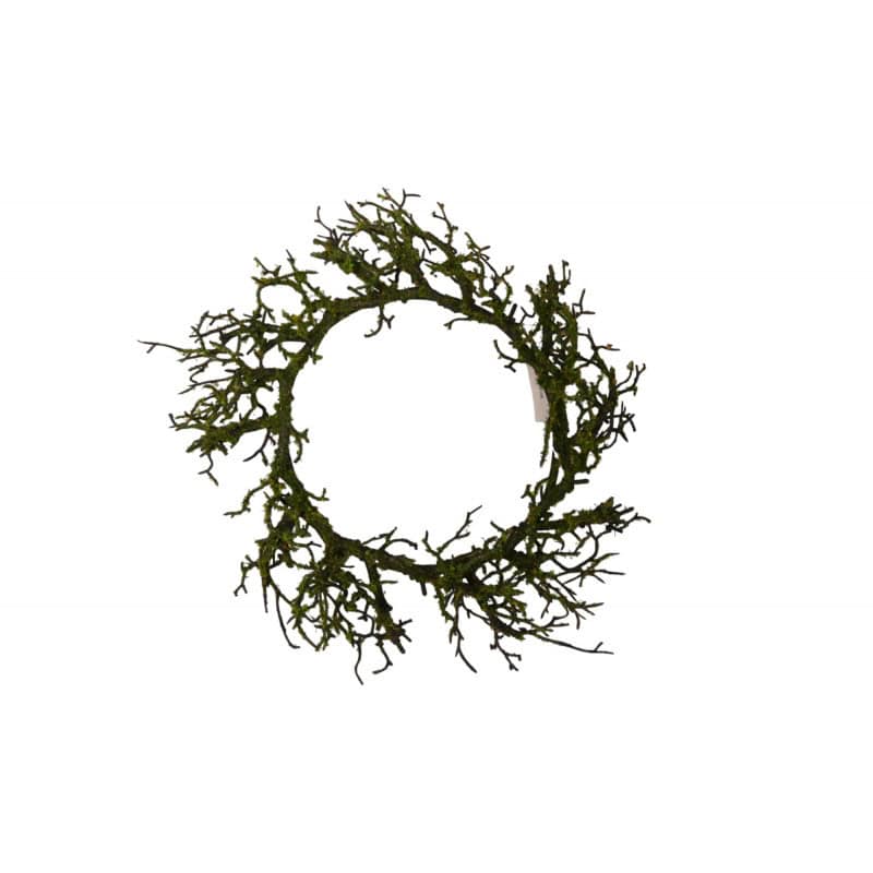Couronne en branchage et mousse D. 32cm - Bocage - Décoration - Grossiste