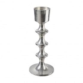 Bougeoir argent 2 tailles - Majoris - Décoration - Grossiste