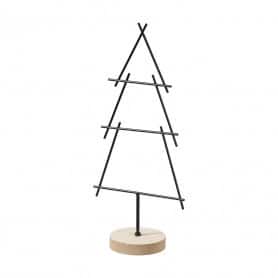 Paquet de 2 sapins en métal support bois 2 tailles - Ardennes - Décoration - Grossiste