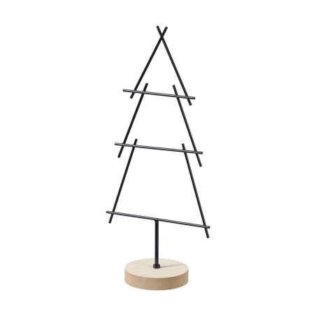 Paquet de 2 sapins en métal support bois 2 tailles - Ardennes - Décoration - Grossiste