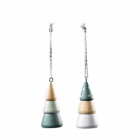 Paquet de 8 suspensions sapin en bois (assortiment) - Bellatrix - Décoration - Grossiste