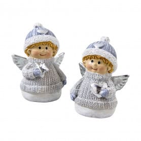 Boite de 6 anges (assortiment 2 modèles) - Enif - Décoration - Grossiste