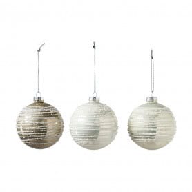 Boite de 12 boules en verre (assortiment) - Marsic - Décoration - Grossiste