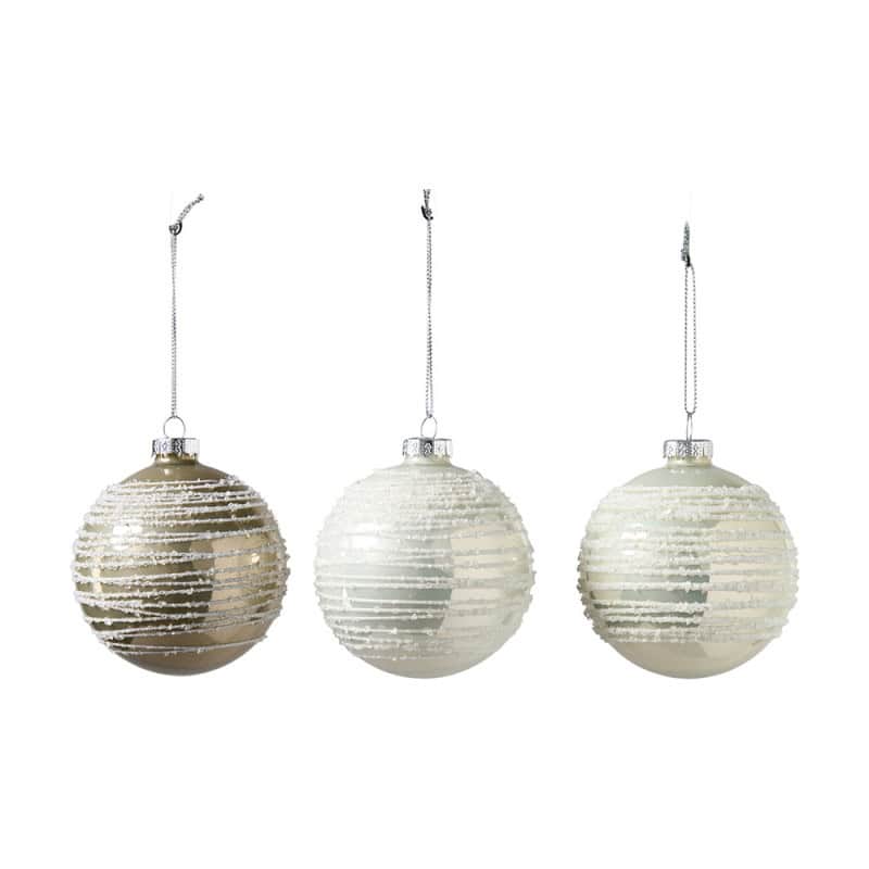 Boite de 12 boules en verre (assortiment) - Marsic - Décoration - Grossiste
