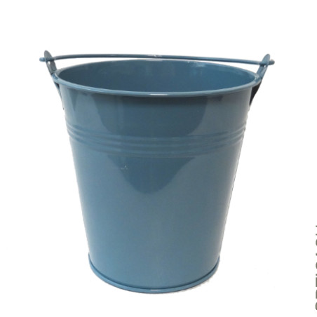 Seau en zinc D. 15 x H. 15cm plusieurs couleurs - Nebula - Contenants - Grossiste