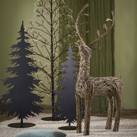Cerf en rotin 3 tailles - Dreri - Décoration - Grossiste