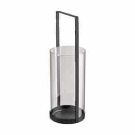 Lanterne cylindre en verre et métal 2 tailles - Kerti - Décoration - Grossiste