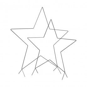Ensemble de 2 étoiles en métal sur pied - Stern - Décoration - Grossiste