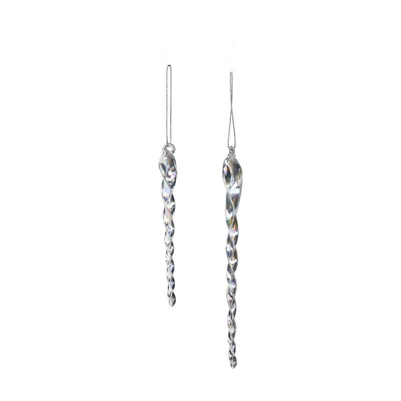 Paquet de 6 ornements à suspendre - Stalactite - Décoration - Grossiste