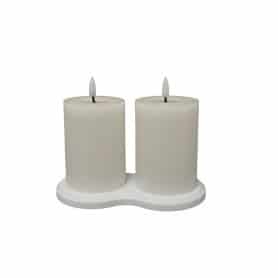 Ensemble de 2 bougies LED 2 tailles - Mum - Décoration - Grossiste