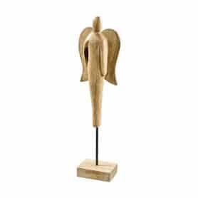 Statuette d'ange en bois H. 41cm - Patsas - Décoration - Grossiste