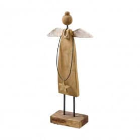 Statuette d'ange en bois 3 modèles - Uriel - Décoration - Grossiste