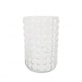 Vase en verre cylindre D. 10 x H. 15cm - Bubble - Contenants - Grossiste
