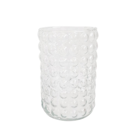 Vase en verre cylindre D. 10 x H. 15cm - Bubble - Contenants - Grossiste